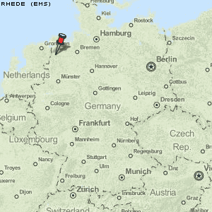 Rhede (Ems) Karte Deutschland