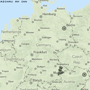Aschau am Inn Karte Deutschland