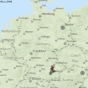 Alling Karte Deutschland