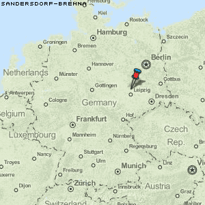 Sandersdorf-Brehna Karte Deutschland