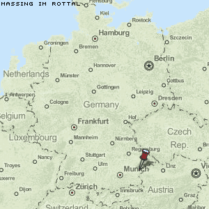 Massing im Rottal Karte Deutschland