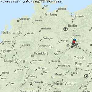 Königstein (Sächsische Schweiz) Karte Deutschland