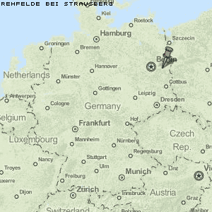 Rehfelde bei Strausberg Karte Deutschland