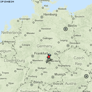 Ipsheim Karte Deutschland