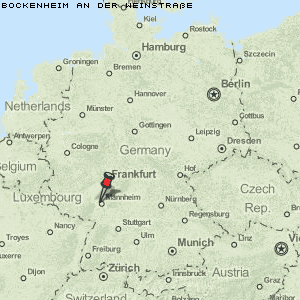 Bockenheim an der Weinstraße Karte Deutschland