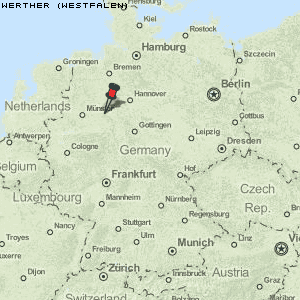 Werther (Westfalen) Karte Deutschland