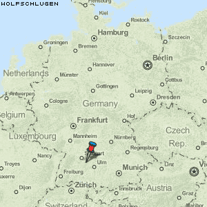 Wolfschlugen Karte Deutschland