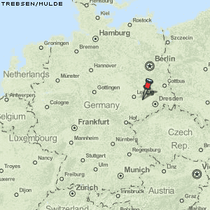 Trebsen/Mulde Karte Deutschland