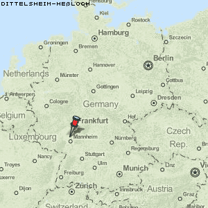 Dittelsheim-Heßloch Karte Deutschland