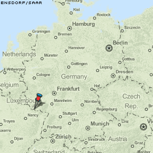 Ensdorf/Saar Karte Deutschland