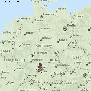 Metzingen Karte Deutschland