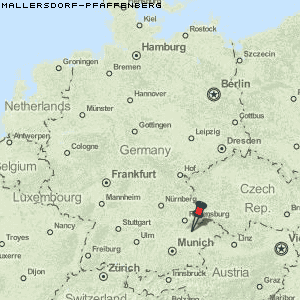 Mallersdorf-Pfaffenberg Karte Deutschland