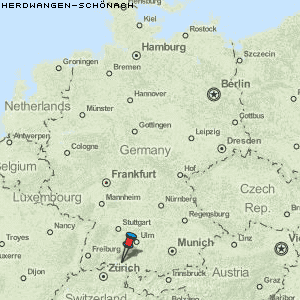 Herdwangen-Schönach Karte Deutschland