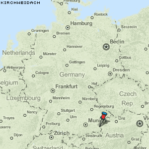 Kirchweidach Karte Deutschland