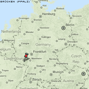 Brücken (Pfalz) Karte Deutschland