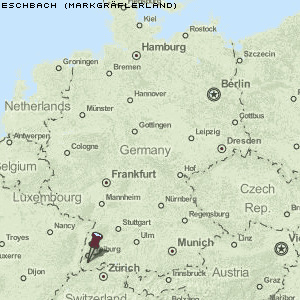 Eschbach (Markgräflerland) Karte Deutschland