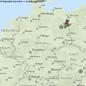 Fredersdorf-Vogelsdorf Karte Deutschland