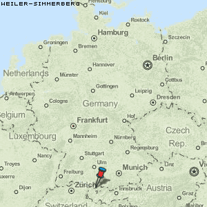 Weiler-Simmerberg Karte Deutschland