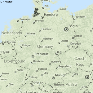 Langen Karte Deutschland