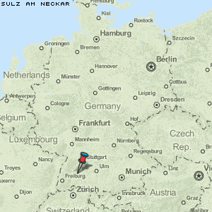 Sulz am Neckar Karte Deutschland