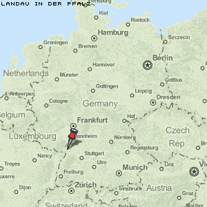 Landau in der Pfalz Karte Deutschland