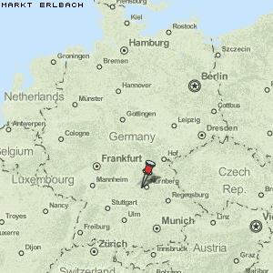 Markt Erlbach Karte Deutschland