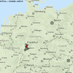 Böhl-Iggelheim Karte Deutschland