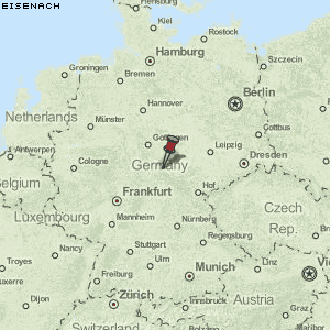 Eisenach Karte Deutschland