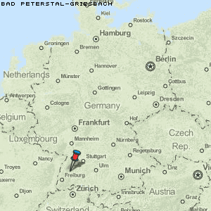 Bad Peterstal-Griesbach Karte Deutschland