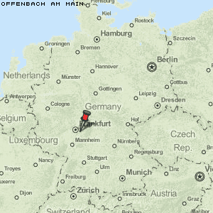 Offenbach am Main Karte Deutschland
