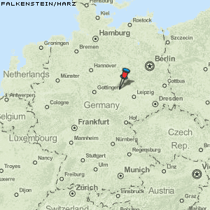Falkenstein/Harz Karte Deutschland