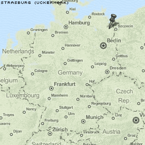 Strasburg (Uckermark) Karte Deutschland