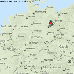 Wiesenburg / Mark Karte Deutschland