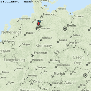 Stolzenau, Weser Karte Deutschland