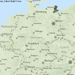 Altentreptow Karte Deutschland
