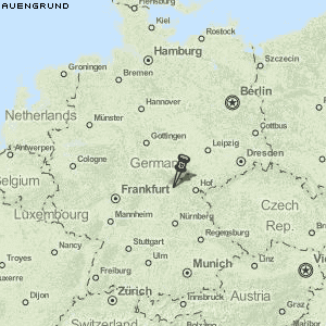 Auengrund Karte Deutschland