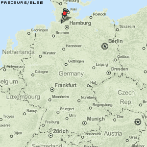 Freiburg/Elbe Karte Deutschland