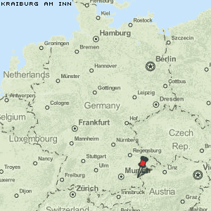 Kraiburg am Inn Karte Deutschland