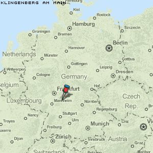 Klingenberg am Main Karte Deutschland