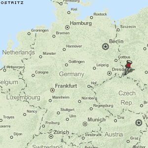 Ostritz Karte Deutschland