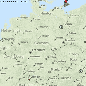 Ostseebad Binz Karte Deutschland