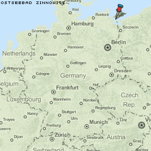Ostseebad Zinnowitz Karte Deutschland