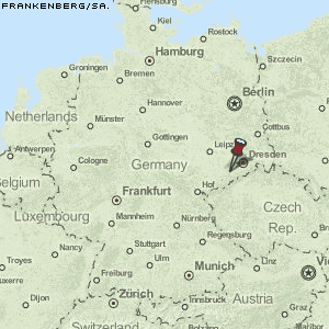Frankenberg/Sa. Karte Deutschland