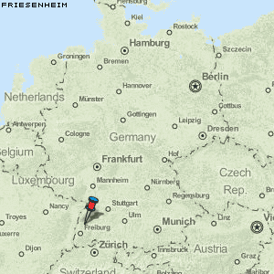 Friesenheim Karte Deutschland