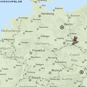 Hirschfelde Karte Deutschland