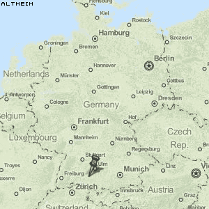 Altheim Karte Deutschland