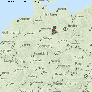 Oschersleben (Bode) Karte Deutschland