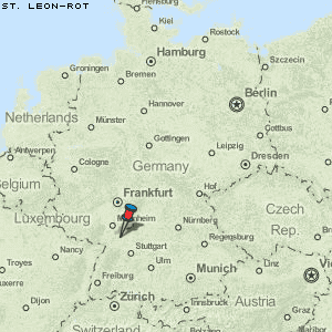 St. Leon-Rot Karte Deutschland
