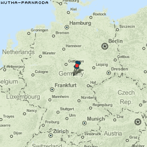 Wutha-Farnroda Karte Deutschland