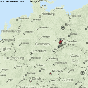 Reinsdorf bei Zwickau Karte Deutschland